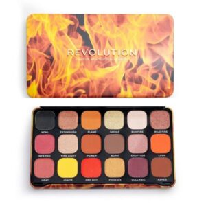 پالت سایه ۱۸ رنگ فایر رولوشن / Revolution Forever Flawless Fire Shadow Palette