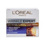 کرم شب ضد چروک +65 سال لورال Loreal مدل Wrinkle Expert حجم 50 میل